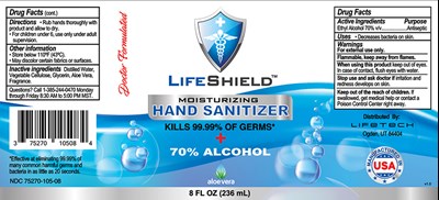 8 Oz Lifeshield Hand Sanitizer Eth 70 Pump